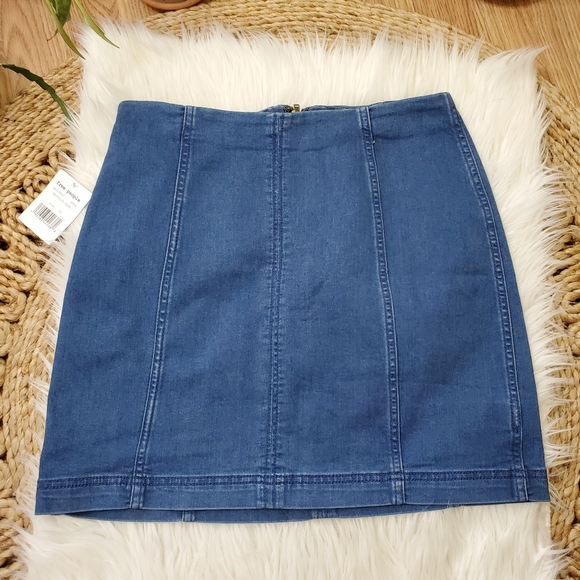 Free People Denim Mini Skirt - Picture 5 of 11